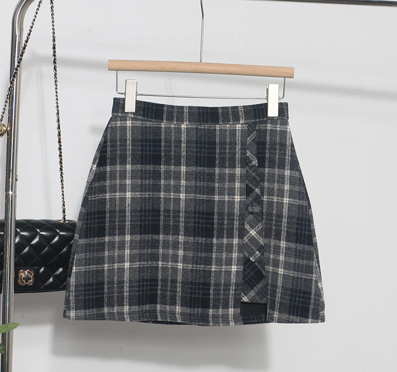 Irregular High-waisted A-line Skirt For Women
