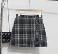 Irregular High-waisted A-line Skirt For Women