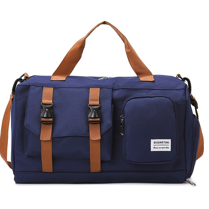 Minimalist Sports Duffel Bag ,Large Capacity Gym Tote With Separate Shoe Pocket,Multi-functional Travel Weekender & Crossbody Bag,Stylish Workout & Overnight Bag For Women