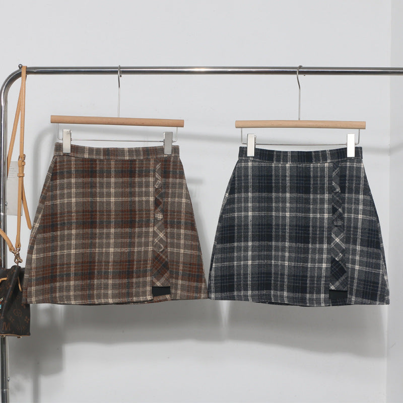 Irregular High-waisted A-line Skirt For Women