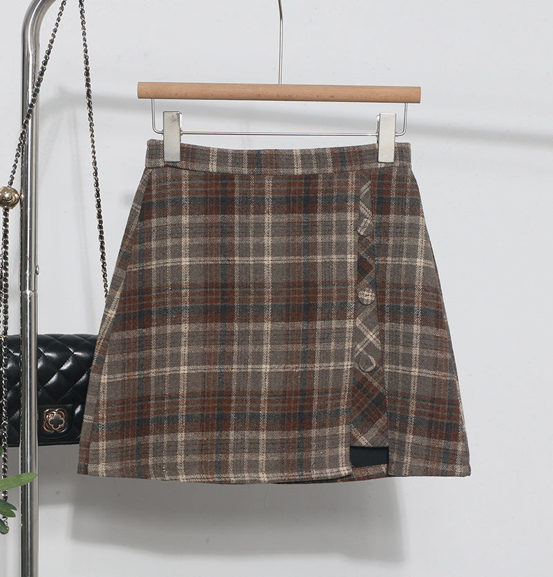 Irregular High-waisted A-line Skirt For Women
